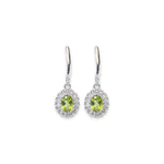 Load image into Gallery viewer, Emerald Breeze Peridot and Zircon Earrings
