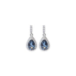 Load image into Gallery viewer, London Blue Elegance Pear-shaped Earrings by Ravia Jewels