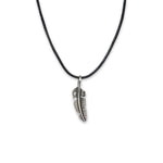 Load image into Gallery viewer, Vintage Feather Charm Pendant with Stainless Steel Chain