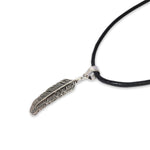 Load image into Gallery viewer, Classic Feather Pendant Necklace in Stainless Steel Vintage Style