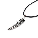 Load image into Gallery viewer, Timeless Elegance Stainless Steel Feather Pendant