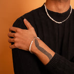 Load image into Gallery viewer, Pearly Elegance Men's Bracelet