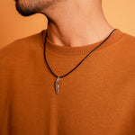 Load image into Gallery viewer, Vintage Feather Charm Pendant with Stainless Steel Chain
