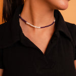 Load image into Gallery viewer, Royal Radiance Amethyst and Pearl Necklace
