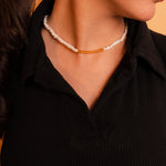 Load image into Gallery viewer, Golden Radiance Citrine and Pearl Necklace