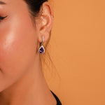 Load image into Gallery viewer, Radiant Amethyst and Zircon Earrings