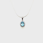 Load and play video in Gallery viewer, Ravishing Blue Topaz Charm