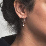 Load image into Gallery viewer, Evil Eye Hoop Earrings