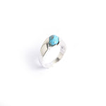 Load image into Gallery viewer, Tilt Drop Turquoise Ring