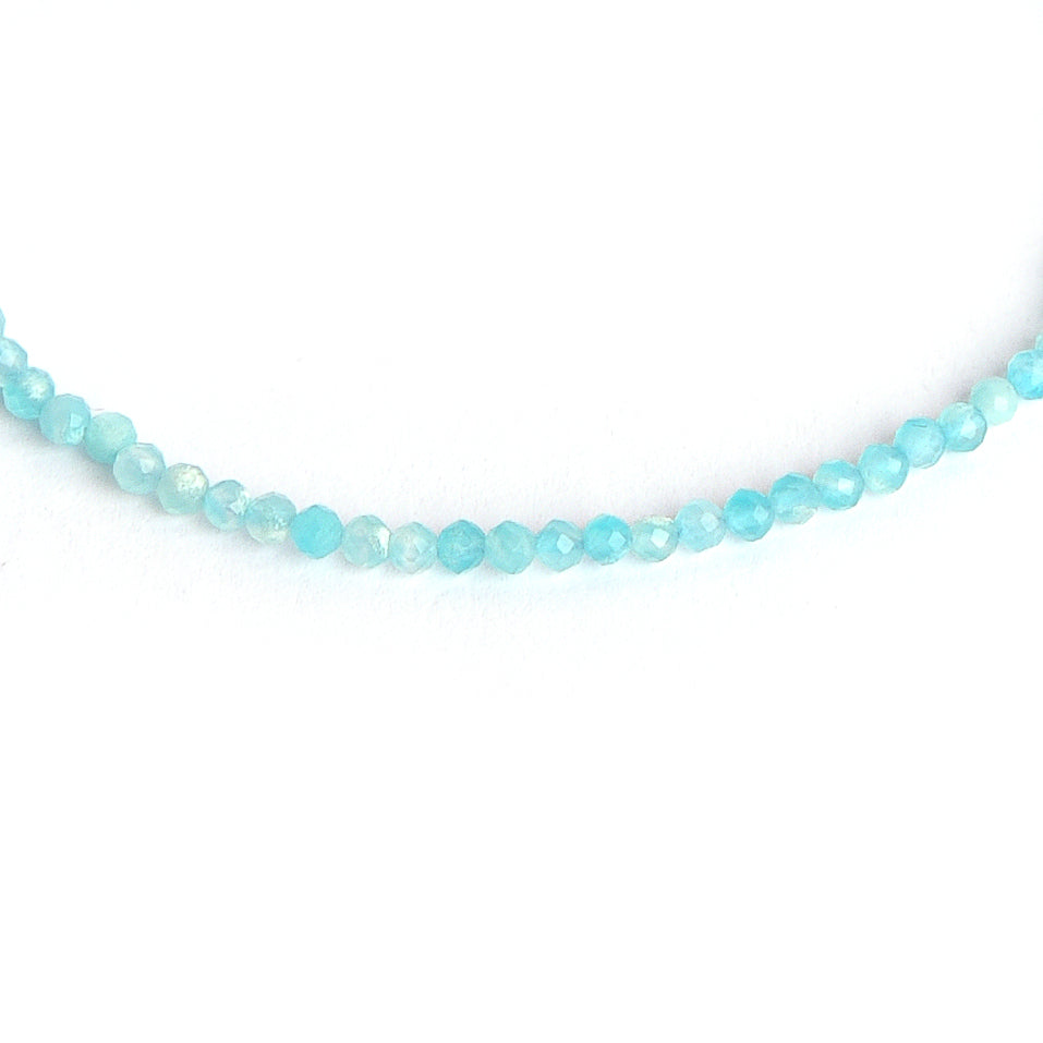 Lambent Faceted Labradorite Beaded Bracelet and Necklace Set