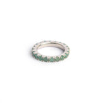 Load image into Gallery viewer, Stackable Emerald Eternity Band