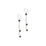 Load image into Gallery viewer, Pearl and Black Onyx  Necklace, Bracelet  and  Studs