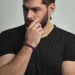 Load image into Gallery viewer, Phantom Amethyst  Beaded  Bracelet