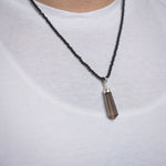 Load image into Gallery viewer, Confine Rough Smoky Quartz Pendant