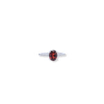 Load image into Gallery viewer, Elegant Pear-shaped African Garnet Ring - Radiate Charm and Grace