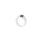 Load image into Gallery viewer, Agile Star Sapphire Silver Band