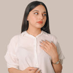 Load image into Gallery viewer, Pink Rectitude Ruby Studs