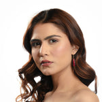 Load image into Gallery viewer,  Ruby Fish Hook Style Earrings