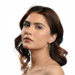 Load image into Gallery viewer, Women's Emerald Fish Hook Style Earrings by Ravia