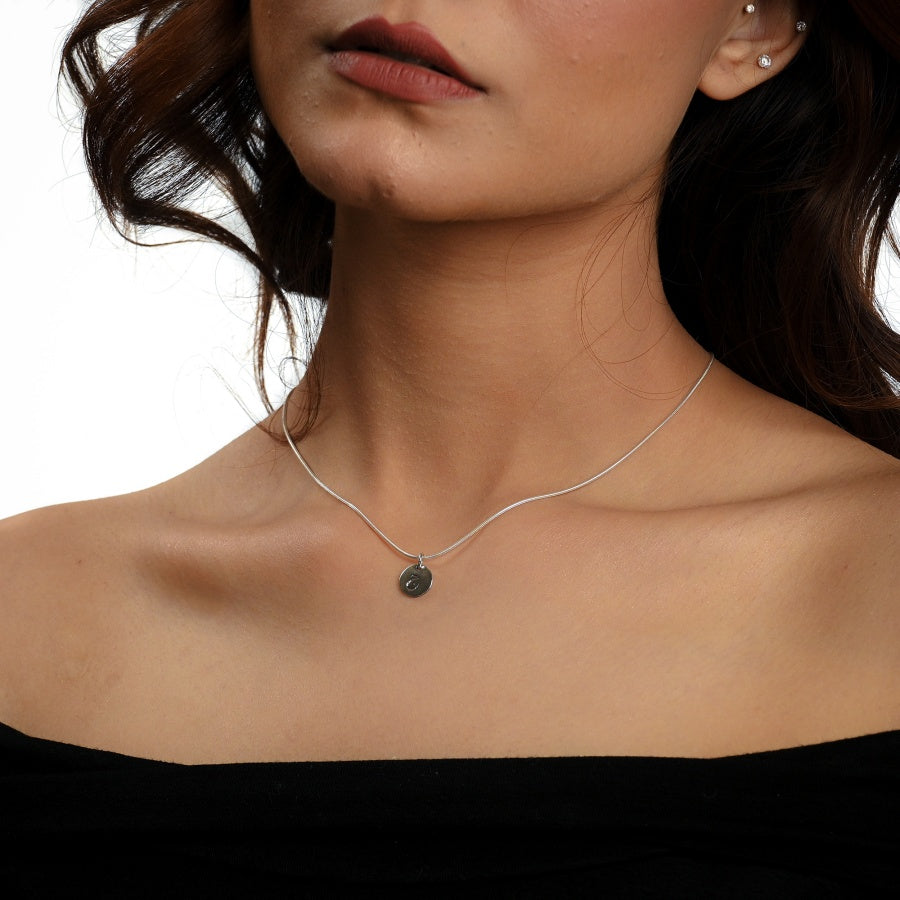 Disk Engraved Pendant