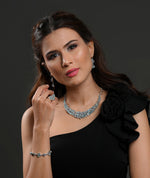 Load image into Gallery viewer, Heaven Aqua Statement Set for Women