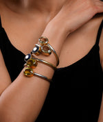Load image into Gallery viewer, Midnight Sapphire Bangle by Ravia Jewels