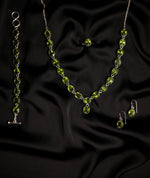 Load image into Gallery viewer, Sugar Rush Subtle Peridot Statement Set foe Women