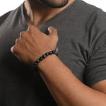Load image into Gallery viewer, Tiger Eye Beaded Men's Bracelet