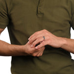 Load image into Gallery viewer, Blue Topaz Ring Band