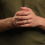 Load image into Gallery viewer, Men’s Solitaire Peridot Ring by Ravia