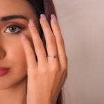 Load image into Gallery viewer, Solitaire Ruby Ring for Women