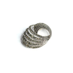 Load image into Gallery viewer, Women's Swirl Pave Brooch