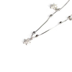 Load image into Gallery viewer, Cubic Zirconia Floral Anklet