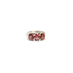 Load image into Gallery viewer, Trio Bezel Set Pink Tourmaline Ring for Women