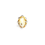 Load image into Gallery viewer, Women's Crisscross Citrine Ring