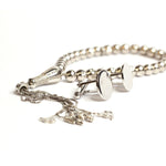 Load image into Gallery viewer, Men's Round Infinity Cufflinks and Silver Tasbih Gift Set