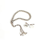 Load image into Gallery viewer, Cufflinks and Silver Tasbih Gift Set