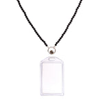 Load image into Gallery viewer, Black onyx Lanyard for ID Cards