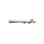 Load image into Gallery viewer, STERLING SILVER CUBIC ZIRCONIA MEN'S TIE BAR