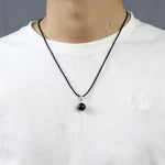 Load image into Gallery viewer, Black Onyx Stone Ball Charm Pendant