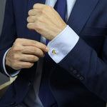 Load image into Gallery viewer, Citrine Cufflinks for Men