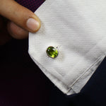 Load image into Gallery viewer, Peridot Cufflinks