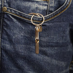 Load image into Gallery viewer, Faceted Cut Imperial Topaz Key Ring