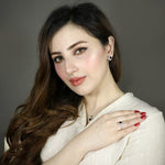 Load image into Gallery viewer, Women's Garnet Flower Set