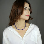 Load image into Gallery viewer, Lapis Lazuli  Bead Necklace for Women