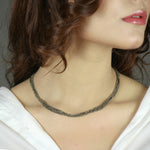 Load image into Gallery viewer, Gold Pyrite Bead Necklace by Ravia