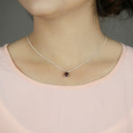Load image into Gallery viewer, Cabochon Garnet Pendant
