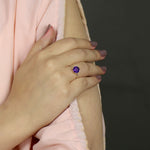 Load image into Gallery viewer, Dainty Amethyst Ring for Women by Ravia Jewels