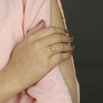 Load image into Gallery viewer, Cushion Cut Peridot Ring For Women