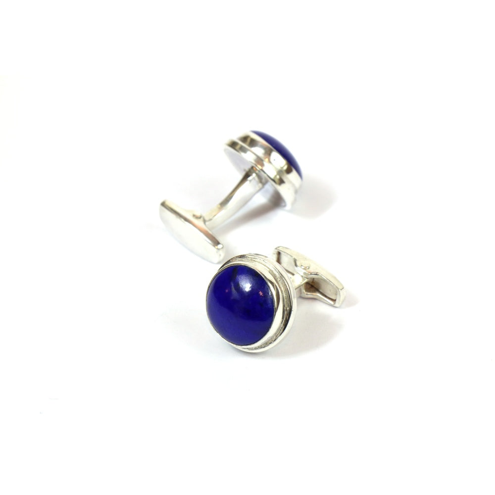 Men's Classic Lapis Lazuli CufflinksMen's Classic Lapis Lazuli Cufflinks